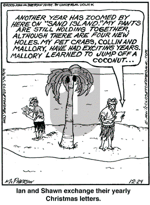 Close to Home on Thursday December 24, 2009 Comic Strip