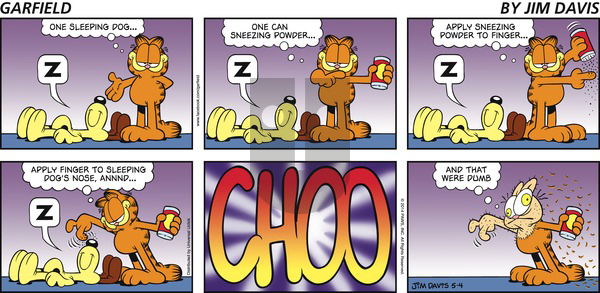 Garfield - Sunday May 4, 2014 Comic Strip
