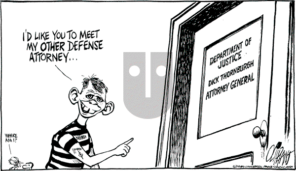 Pat Oliphant - Monday February 13, 1989 Comic Strip