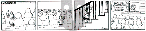 Peanuts on Wednesday December 28, 1966 Comic Strip