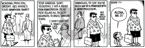 Grand Avenue on Wednesday May 3, 2000 Comic Strip