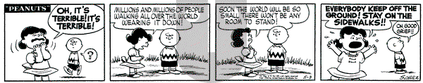 Peanuts on Tuesday May 3, 1955 Comic Strip