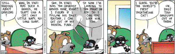 Get Fuzzy on Wednesday February 8, 2012 Comic Strip