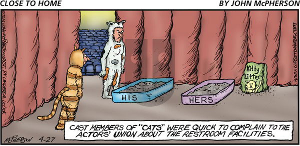 Close to Home on Sunday April 27, 2014 Comic Strip