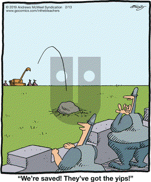 In the Bleachers on Wednesday February 13, 2019 Comic Strip