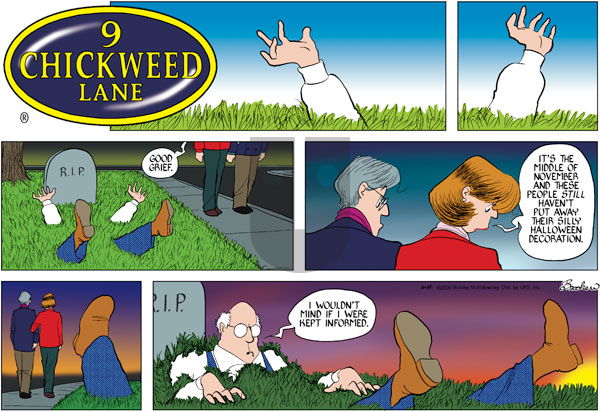 9 Chickweed Lane on Sunday November 8, 2009 Comic Strip