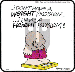Ziggy on Wednesday March 16, 2016 Comic Strip