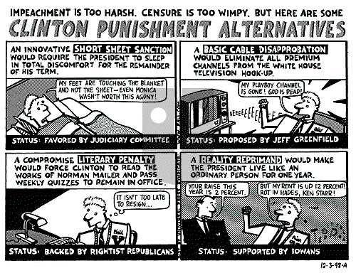 Ted Rall on Thursday December 3, 1998 Comic Strip