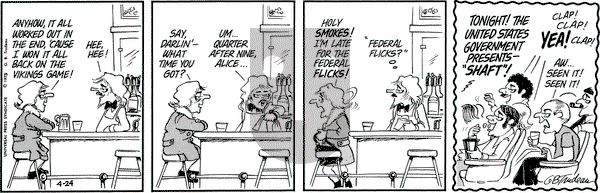 Doonesbury on Thursday April 24, 1975 Comic Strip