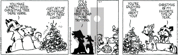 Over the Hedge on Wednesday December 7, 2005 Comic Strip