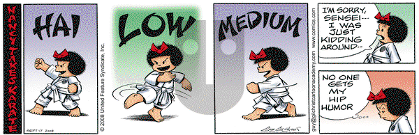 Nancy on Wednesday September 17, 2008 Comic Strip