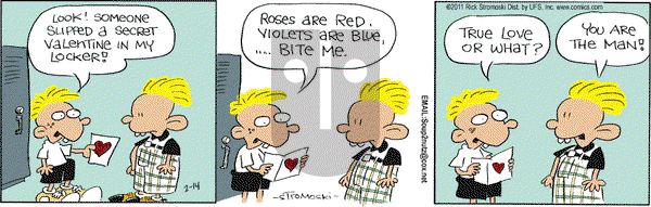 Soup to Nutz - Old on Monday February 14, 2011 Comic Strip