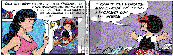 Nancy on Wednesday July 4, 2012 Comic Strip