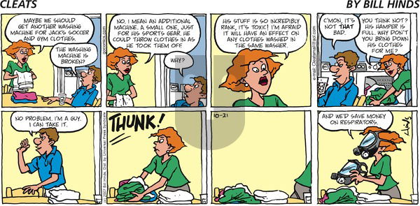 Cleats on Sunday October 21, 2007 Comic Strip
