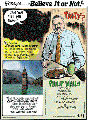 Ripley's Believe It or Not on Tuesday March 31, 2015 Comic Strip