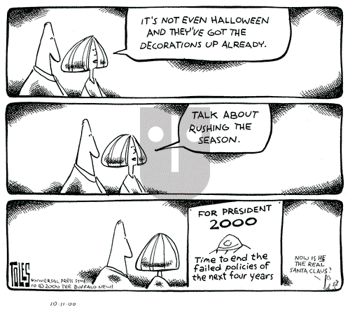 Tom Toles on Tuesday October 10, 2000 Comic Strip