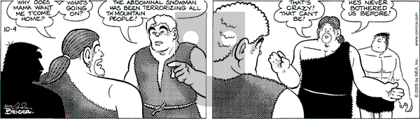 Alley Oop on Tuesday October 4, 2005 Comic Strip