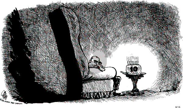 Pat Oliphant - Wednesday June 16, 1982 Comic Strip