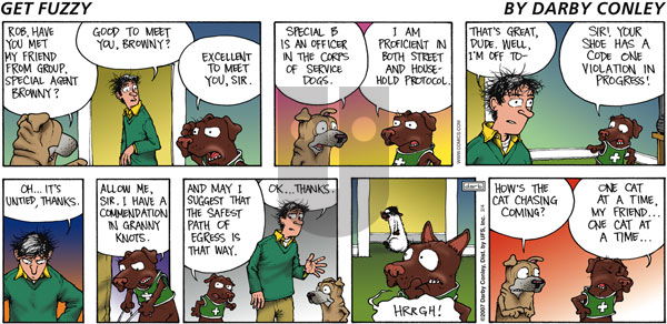 Get Fuzzy on Friday February 9, 2007 Comic Strip
