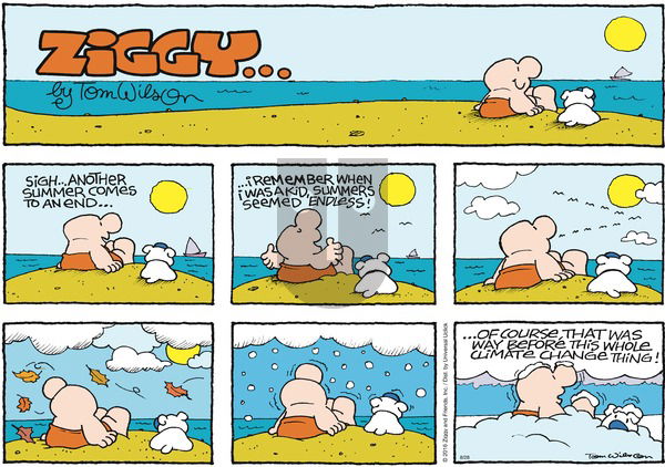 Ziggy on Sunday August 28, 2016 Comic Strip