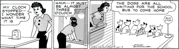 Nancy on Thursday October 9, 1969 Comic Strip