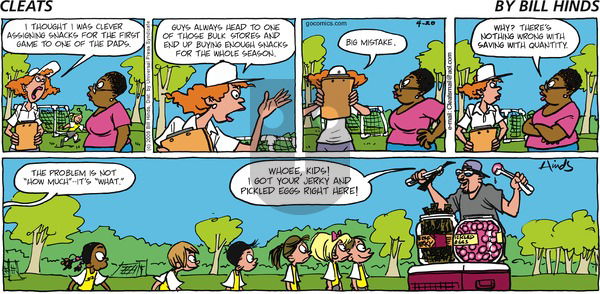 Cleats on Sunday April 20, 2008 Comic Strip