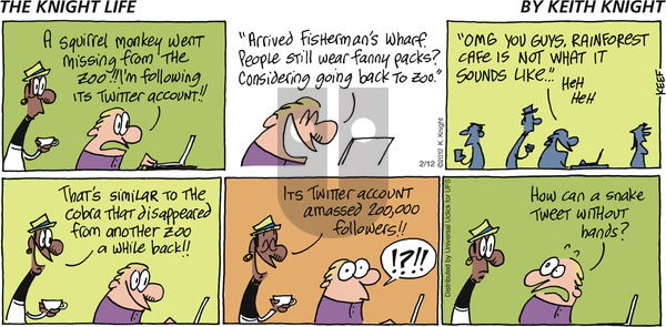The Knight Life on Sunday February 12, 2012 Comic Strip