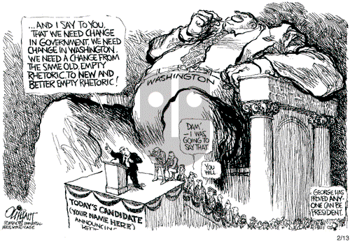 Pat Oliphant on Tuesday February 13, 2007 Comic Strip
