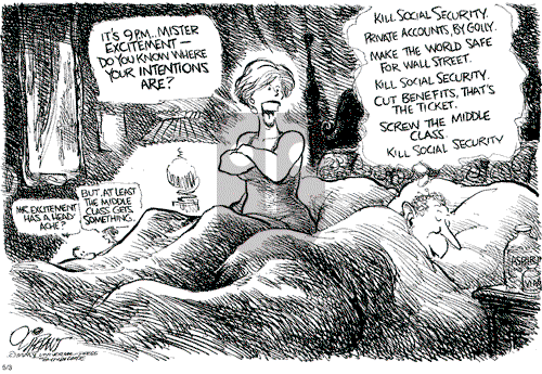 Pat Oliphant on Tuesday May 3, 2005 Comic Strip