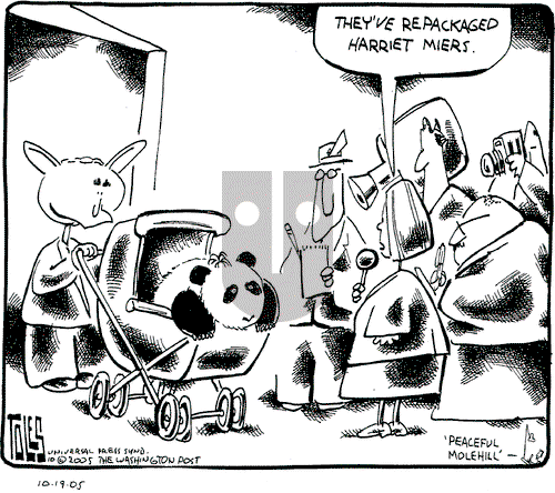 Tom Toles on Wednesday October 19, 2005 Comic Strip