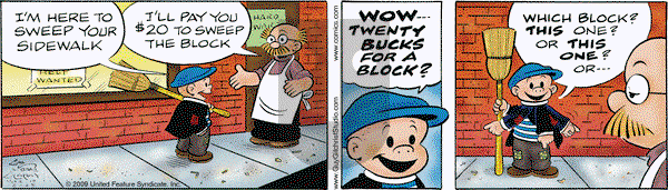 Nancy on Wednesday March 11, 2009 Comic Strip