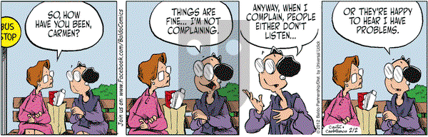 Baldo on Thursday February 2, 2012 Comic Strip