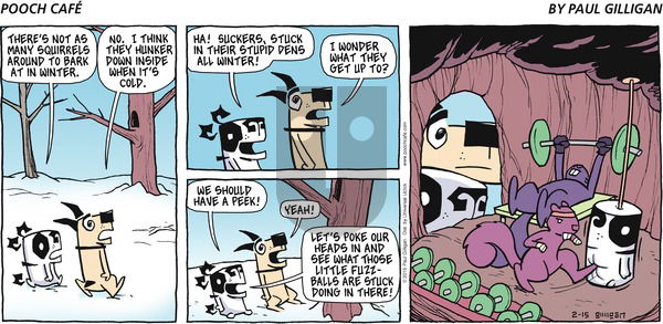 Pooch Cafe on Sunday February 15, 2015 Comic Strip