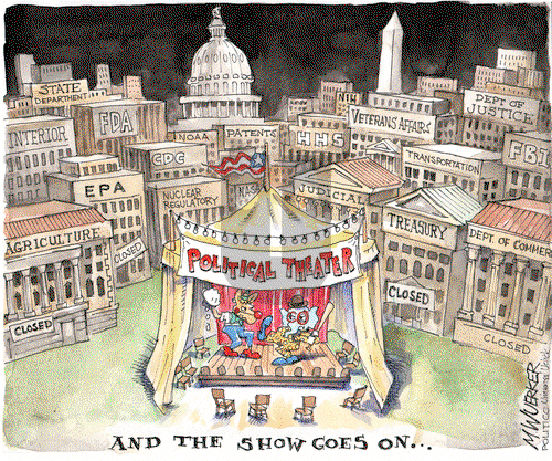 Matt Wuerker - Monday October 14, 2013 Comic Strip