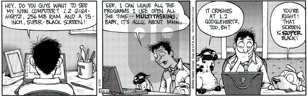 Get Fuzzy on Friday February 22, 2002 Comic Strip
