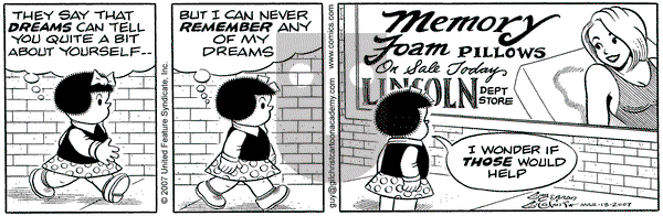 Nancy on Saturday August 4, 2007 Comic Strip