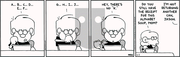 FoxTrot on Tuesday October 5, 2004 Comic Strip