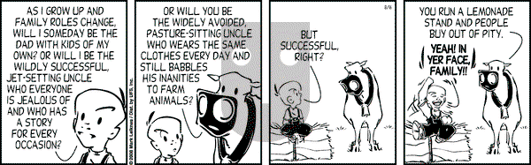 Cow and Boy Classics on Saturday August 16, 2008 Comic Strip