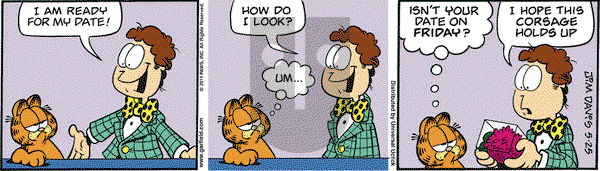 Garfield - Wednesday May 25, 2011 Comic Strip