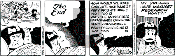 Nancy on Thursday January 11, 2001 Comic Strip