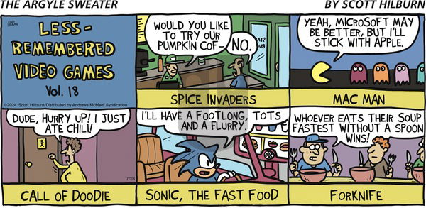 The Argyle Sweater - Sunday July 28, 2024 Comic Strip