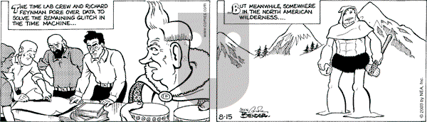 Alley Oop on Friday August 15, 2003 Comic Strip