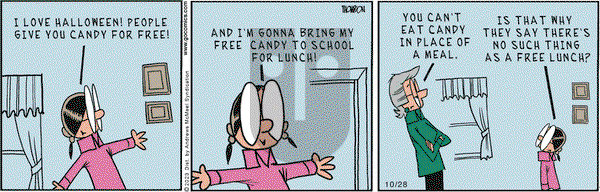 Grand Avenue on Saturday October 28, 2023 Comic Strip