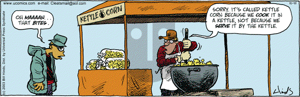 Cleats on Tuesday November 11, 2003 Comic Strip
