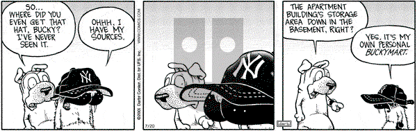 Get Fuzzy - Friday July 20, 2001 Comic Strip