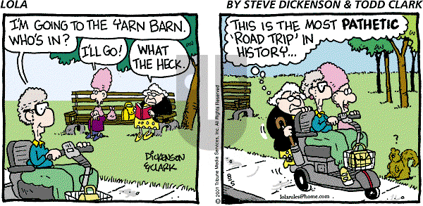 Lola on Sunday August 5, 2001 Comic Strip