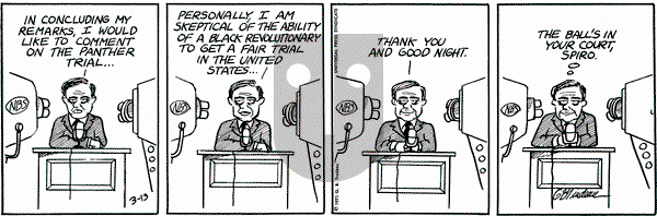 Doonesbury - Saturday March 13, 1971 Comic Strip