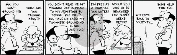 FoxTrot on Thursday April 22, 2004 Comic Strip
