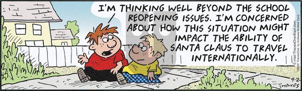 Frank and Ernest on Wednesday September 2, 2020 Comic Strip