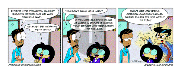 Little Fried Chicken and Sushi on Monday March 17, 2025 Comic Strip